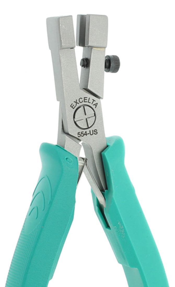 Excelta 554-US Multiple Lead Forming Carbon Steel Plier, 4 3/4"