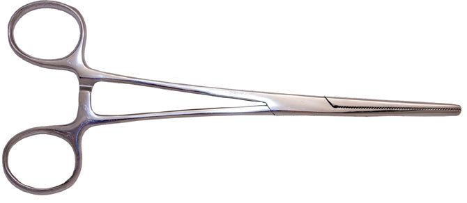 Excel 55541 Stainless Steel Straight Nose Hemostat, 7-1/2"