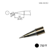 HAKKO T31-02BL Conical Solder Tip For FX-100 Soldering Station, 12.0MM