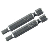 Wiha 74383 Hex Power Bit, 1/8" x 50mm, Pack of 2