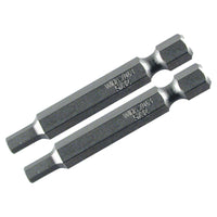 Wiha 74383 Hex Power Bit, 1/8" x 50mm, Pack of 2