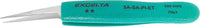 Excelta 5A-SA-PI-ET Tweezer - Offset Ultra Fine - Two Star 4.5" Stainless/Anti-Magnetic Taper With ESD Safe Ergonomic Grips