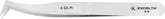 Excelta 6-SA-PI Stainless Steel Anti-magnetic Tweezers with Sharp Flat Angled Tips, 2 Star, 4-1/2"