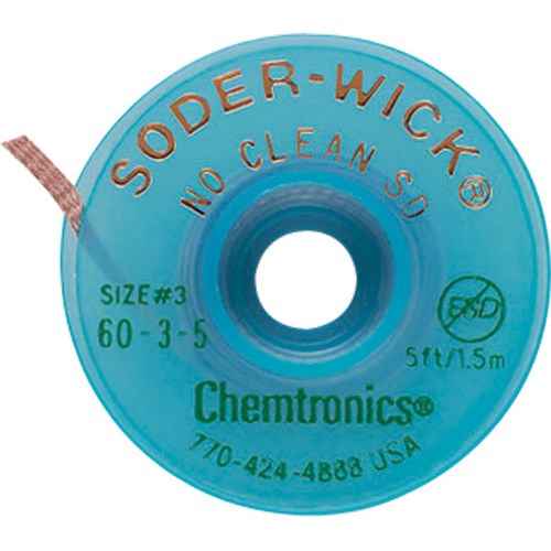 Chemtronics 60-3-5 Soder-Wick No Clean Desoldering Braid