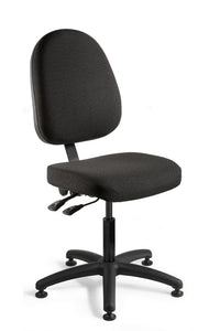 Bevco 6001-BKF Desk Height Black Fabric Chair