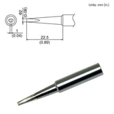 HAKKO T18-DL2 Long Chisel Solder Tip for FX-8801 Iron, 2.00mm