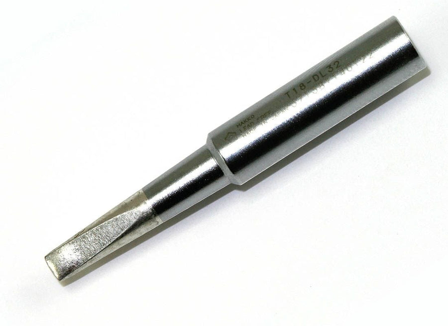 HAKKO T18-DL32 Long Chisel Solder Tip for FX-8801 Iron, 3.20mm