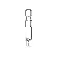 ASG 64937 Torx Screw Hex Bit, T-8 x 1-15/16 in
