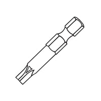 ASG 64979 Torx Head Power Bit Hex Drive, 1/4"