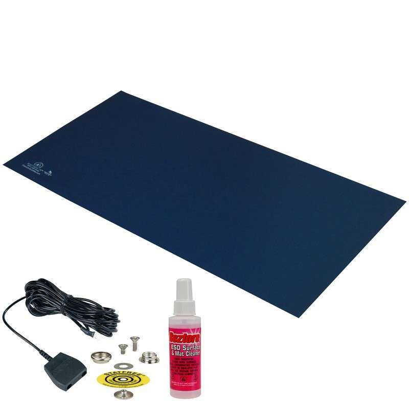 Desco 66051 T2 Dark Blue Rubber Statfree Mat