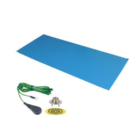 Desco 66212 Dual Rubber Mat 24x48 Blue