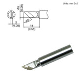 HAKKO T18-K T18 Series Knife Solder Tip for FX-8801 Iron, 5.00mm