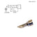 Hakko T15-KU 45° T15 Series Knife Soldering Tip, 3mm x 11mm for FM-2027/203/204/205/206