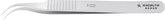Excelta 7-CO Cobaltima Tweezers With Curved Fine Serrated Tips, 5 Star, 4-1/2"