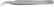 Excelta 7-S High Precision Curved Stainless Steel Tweezer, 4-1/2"
