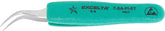 Excelta 7-SA-PI-ET ESD-Safe Stainless Steel Anti-Magnetic Tweezers with Very Fine Curved Tips