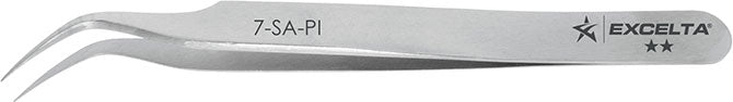 Excelta 7-SA-PI Stainless Steel Anti-magnetic Tweezers, 2 Star, 4-1/2"