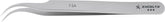 Excelta 7-SA Stainless Steel Anti-Magnetic Tweezer with Curved Tip, 4-1/2"