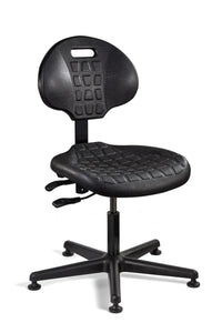 Bevco 7001-BLK Polyurethane Chair, Art. Tilt, Polyurethane Base, 21"-31"H