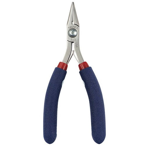 Tronex P513 Chain Nose Pliers with Short Smooth Jaw, 4.90"
