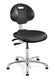 Bevco 7051E ESD Polyurethane Chair, Black, Vinyl Base, 20.5"-30.5" H, Everlast Series