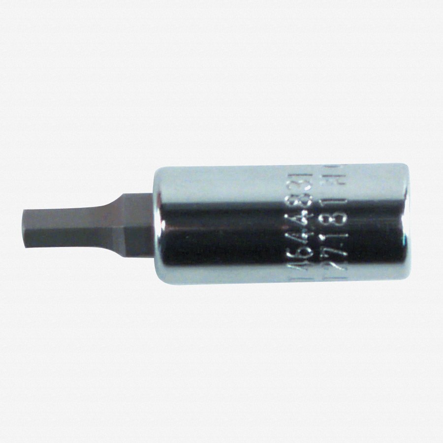 Wiha 71372 Hex Inch Bit Socket, 1/4" Square Drive, 3/32"