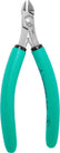 Excelta 7142E ESD-Safe Round Head Flush Cutters with Cushion Grip Handles, 5-3/4"