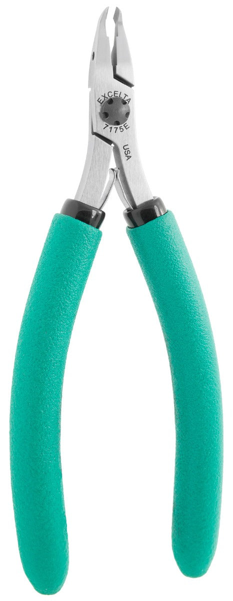 Excelta 7175E Carbon Steel Cutter - Angulated Head - Maximum Flush - Five Star, 6"
