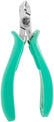 Excelta 7204E ESD-Safe Angulated Head Tapered Ultra-Flush Cutters With Cushion Grip Handles, 5-1/4"