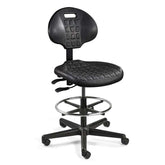 BEVCO 7301-BLK-3850S/5 Everlast Mid Height Black Polyurethane Chair