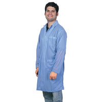 Desco 73600 Statshield ESD-Safe Lab Coat with Snaps, X-Small, 38" Long