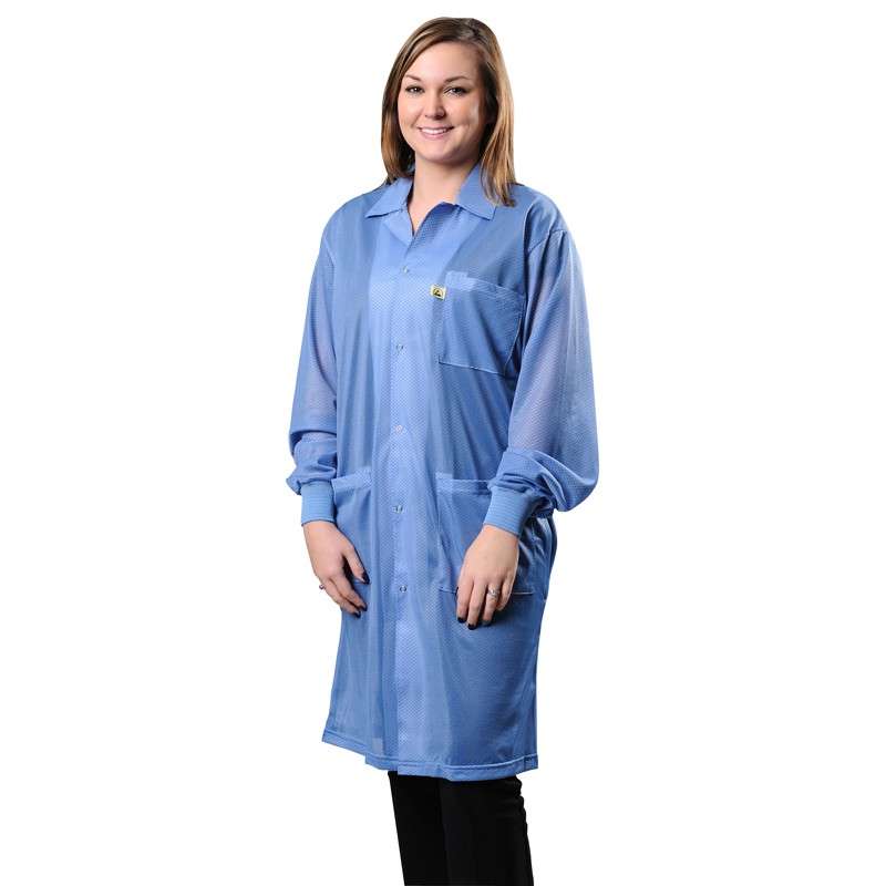 Desco 73618 Statshield ESD-Safe Lab Coat with Cuffs