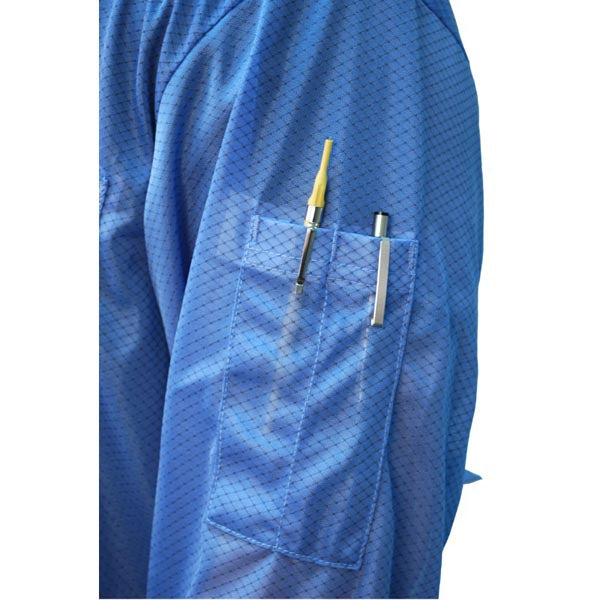 Desco 73604 Statshield ESD-Safe Lab Coat with Snaps, XL [40 Long]