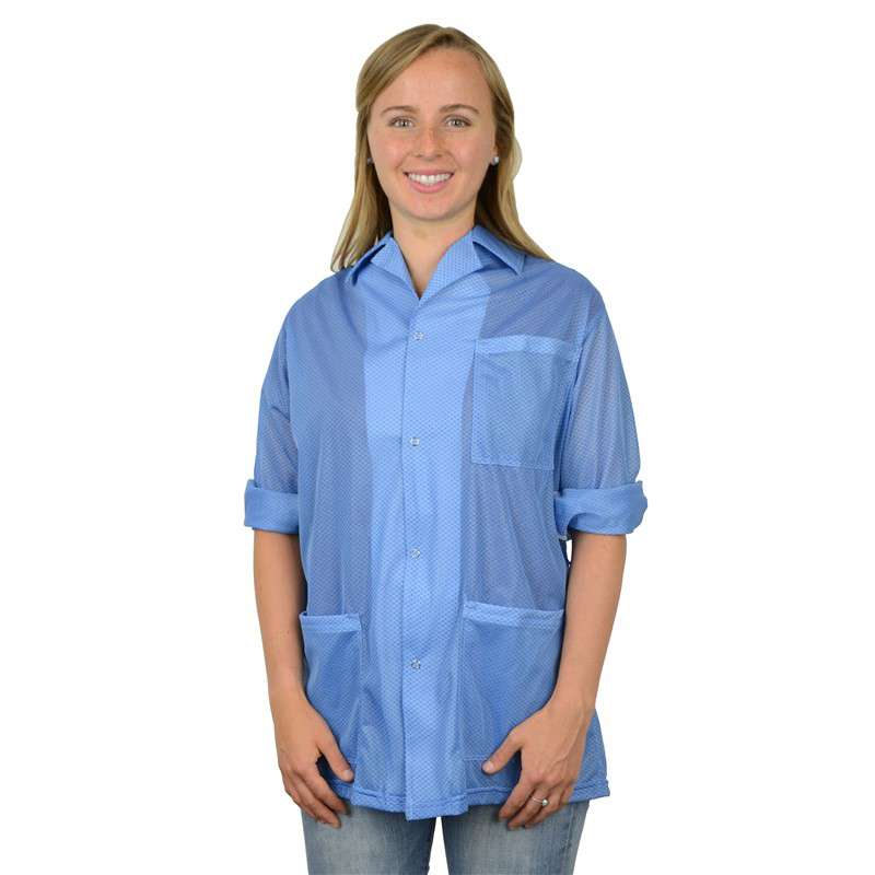 Desco 74307 Statshield Smock with Convertible Sleeves & Snap Cuffs
