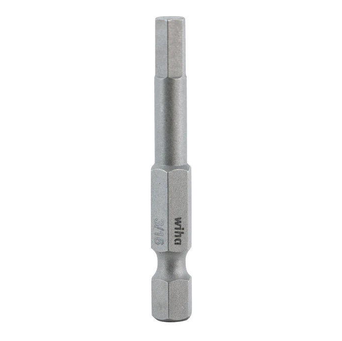 Wiha 74316 Hex Head Power Bit, 3/16" x 50mm