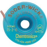 Chemtronics 75-2-10 Soder-Wick Unfluxed Desoldering Braid