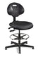 Bevco 7501-BLK Polyurethane Chair, Black Tubular Steel Base, 24"-29"
