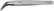 Excelta 759-RT Softip Lightweight Stainless Steel Tweezer With Replaceable ESD-Safe Curved Carbofib Tips, 4 Star, 4-3/4"
