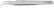 Excelta 7B-SA Stainless Steel Anti-magnetic Tweezers with Curved Very Fine Serrated Tips, 3 Star, 4-1/2"