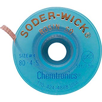 Chemtronics 80-4-5 Soder-Wick Rosin Desoldering Braid