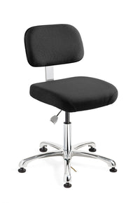 Bevco 8050-EBF Chair, Fabric, Upholstered, Ebony, ESD, 15.5"-21"H, Doral Series