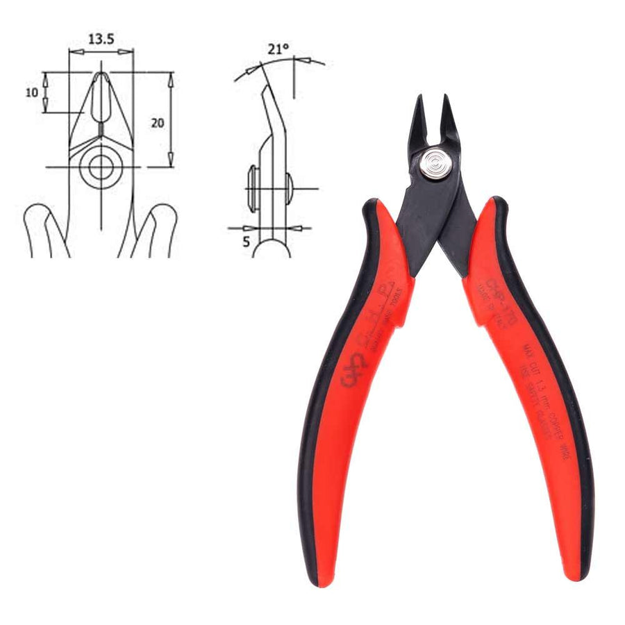 HAKKO CHP-170 Micro Cutter with Flush Cut, up to 16 AWG 5-1/4" Long