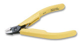 Lindstrom 8142 Oval Head Diagonal Ultra Flush Small Cutter With ESD-Safe Handle, 18 AWG Gauge Cut Capacity, 4-3/8"