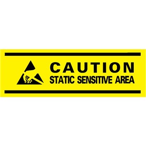 Desco 81802 Caution Safety Hazard Warning ESD Aisle Marking Tape