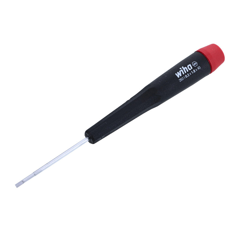 Wiha 26018 Slotted Precision Screwdriver, 1.8mm x 40mm