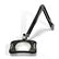 O.C White 82400-4-B ESD-Safe 4-Diopter LED Magnifier with 43" Reach & Clamp Base, Carbon Black
