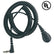 Desco 91095 Single Conductor Coil Cord Right Angle Banana Plug
