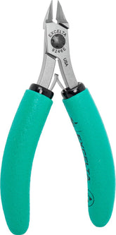 Excelta 9246E Medium Relieved Head Tapered Flush Cutter with Cushion Grip Handle, 5"