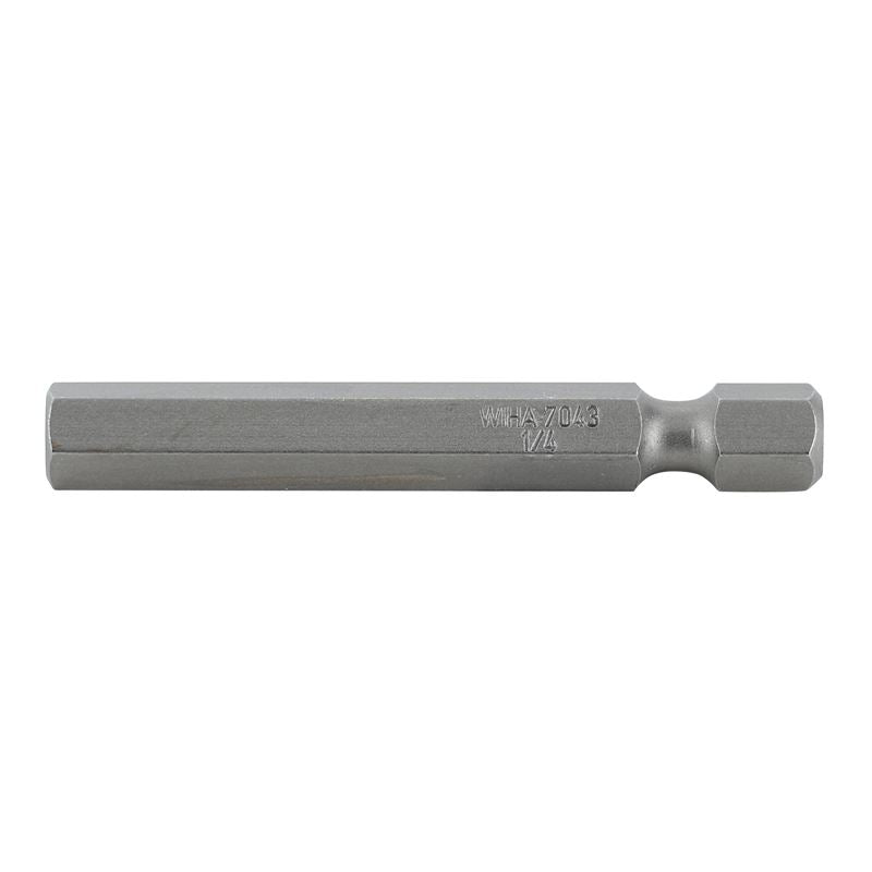 Wiha 74318 Hex Inch Power Bit 1/4 x 50mm, 10/PKG