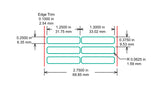 Identco TTL118-700-10 Glossy White Polyester PCB/Component Label 1.25x.25 [10,000/Roll]